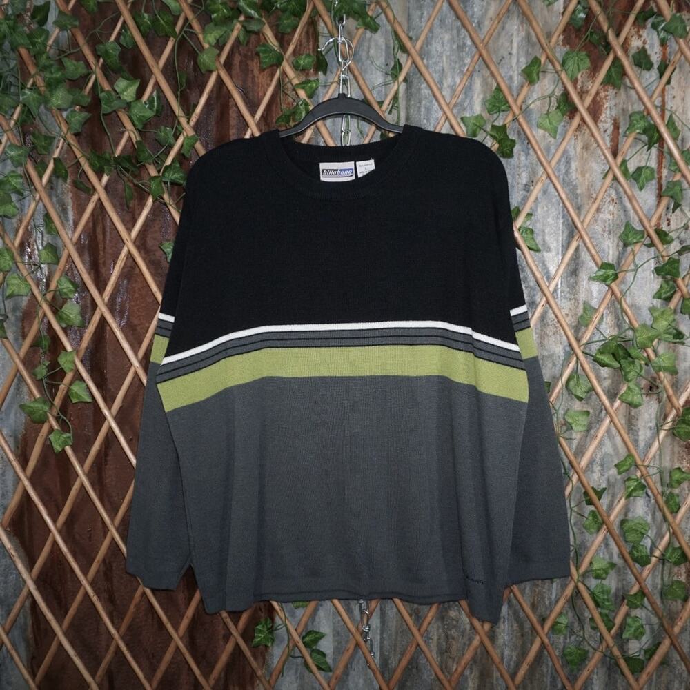 L - Vintage Y2K Billabong skate surf stripe 90s knit sweater